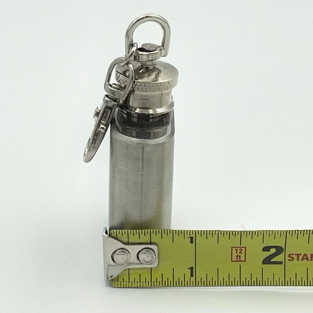 Vermont State Hip Flask Keychain Moose Elk‎ Nature Metal Souvenir